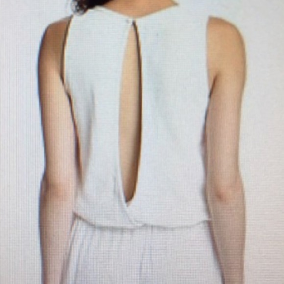 Chelsea Flower White Astrid Jumpsuit w Side Seam - Picture 8 of 8